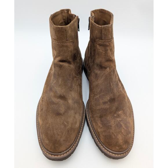 Johnston & Murphy Barret Boots Men's Brown Waxed Suede Size US13M EU46 - Picture 3 of 12